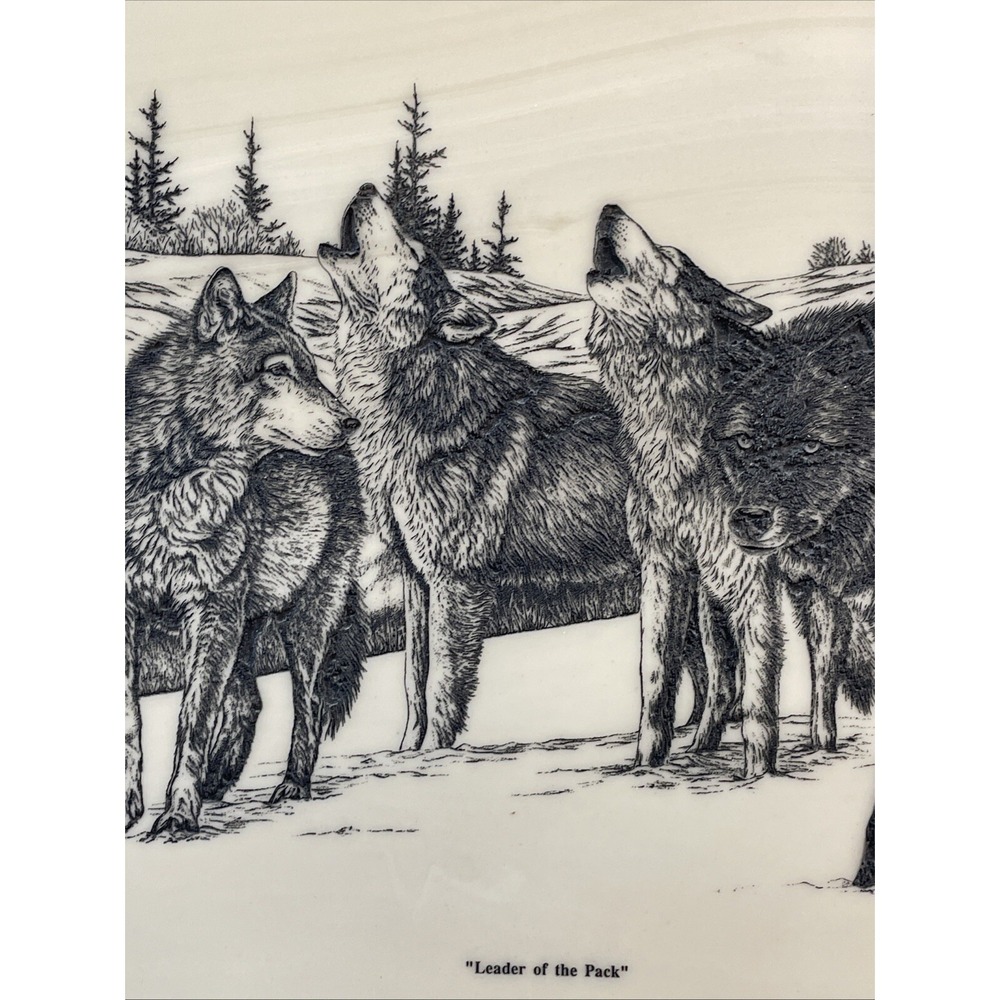 Vintage 1991 Bernie Brown Montana Marble Inc "Leader Of The Pack " Marble Plaque - Picture 6 of 9